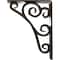 Ekena Millwork Tristan Wrought Iron Bracket, (Triple center brace), Antiqued Pale Gold 2"W x 5 1/2"D x 8"H BKTM02X05X08TTNAPG - alternate 8